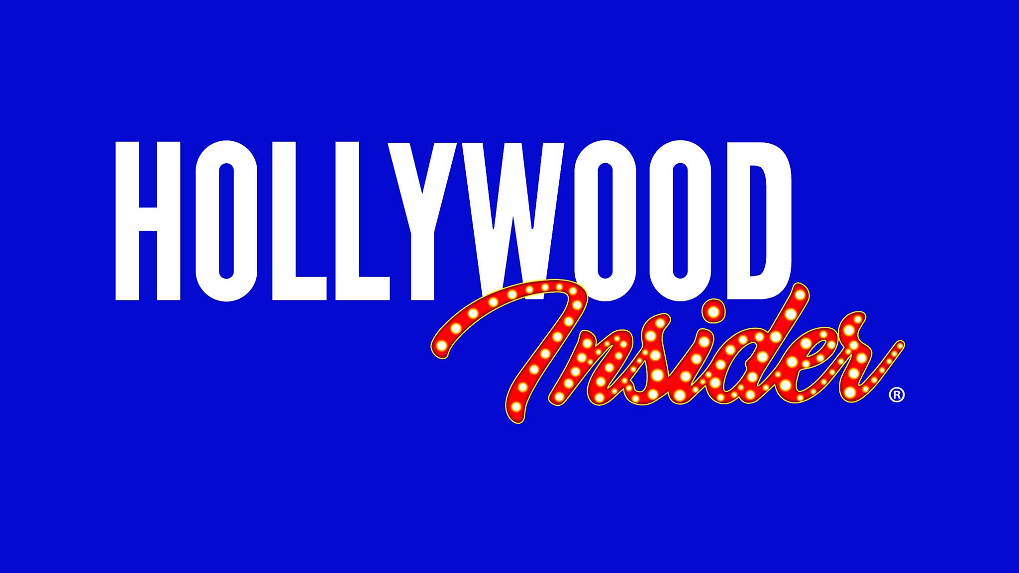 a blue background with the words hollywood inside.