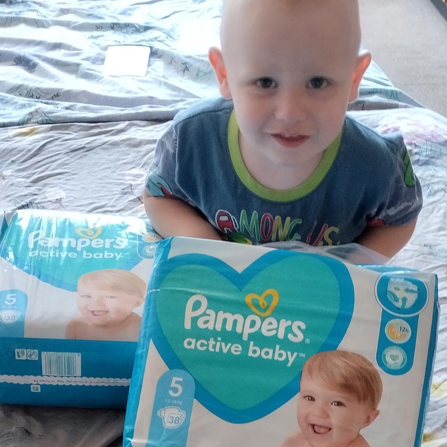 Pampers active baby diapers.