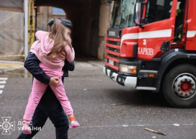 Hope for Ukraine volunteers deliver food and firewood to families in Kharkiv after recent strikes.