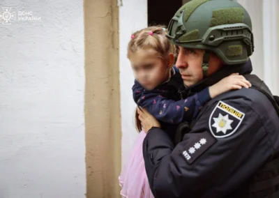Hope for Ukraine volunteers deliver food and firewood to families in Kharkiv after recent strikes.