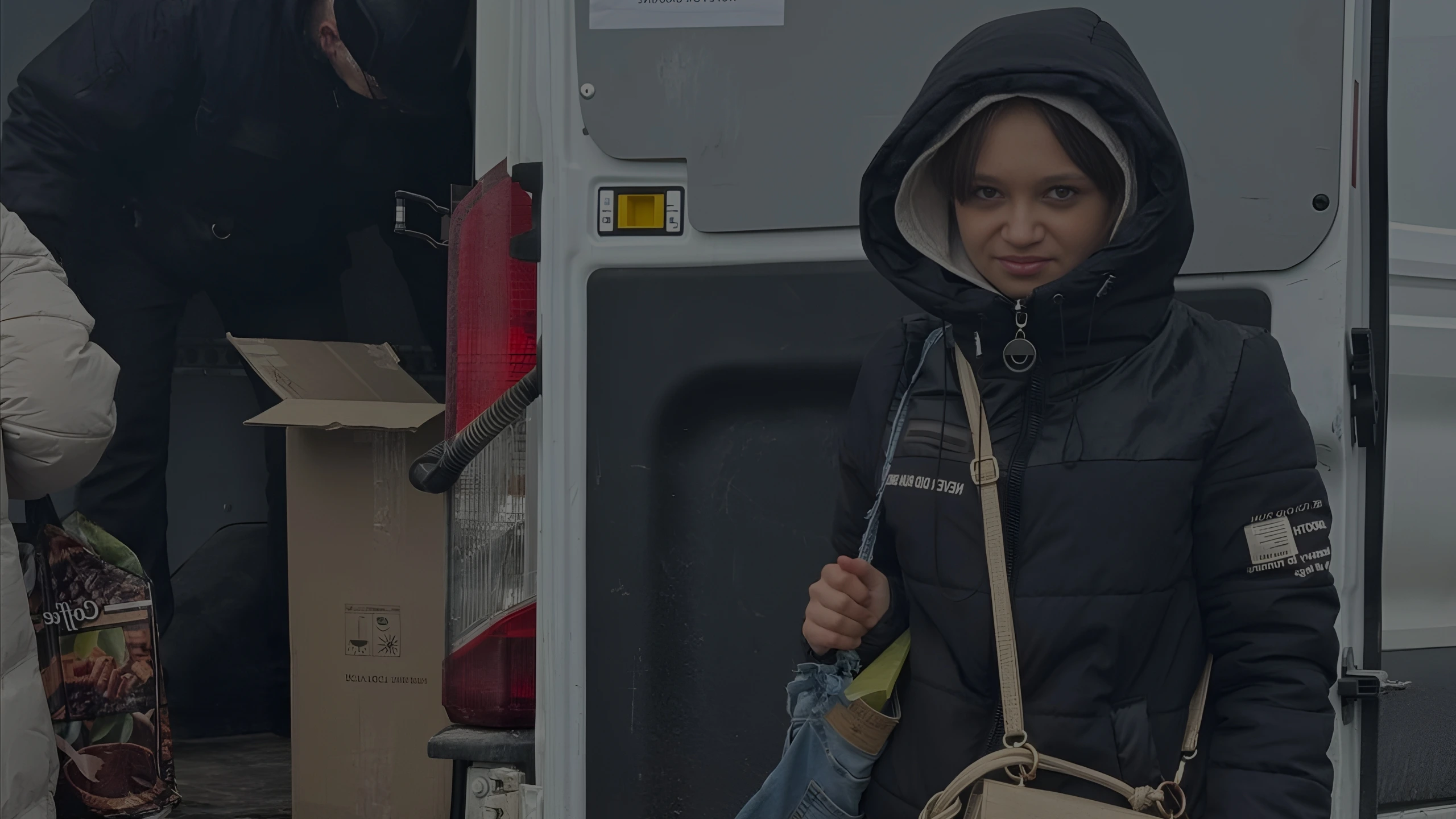 A Ukrainian family receiving support from Hope For Ukraine after being displaced by the war.
