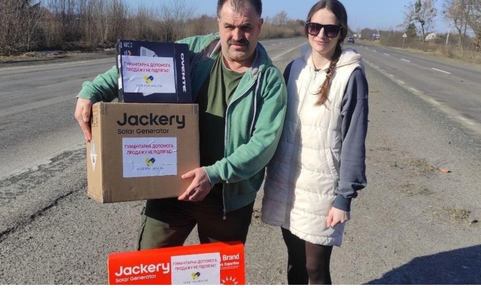 A portable solar energy kit provided through Hope For Ukraine’s Solar Energy Resilience Program.