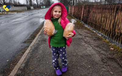 This Little Girl in Ukraine Is Smiling Because Her Family Will Eat Today