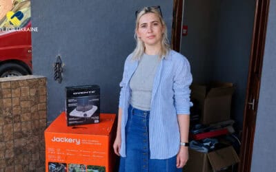 She Was Living in the Dark Near Ukraine’s Front Line. Then Help Reached Her Door.
