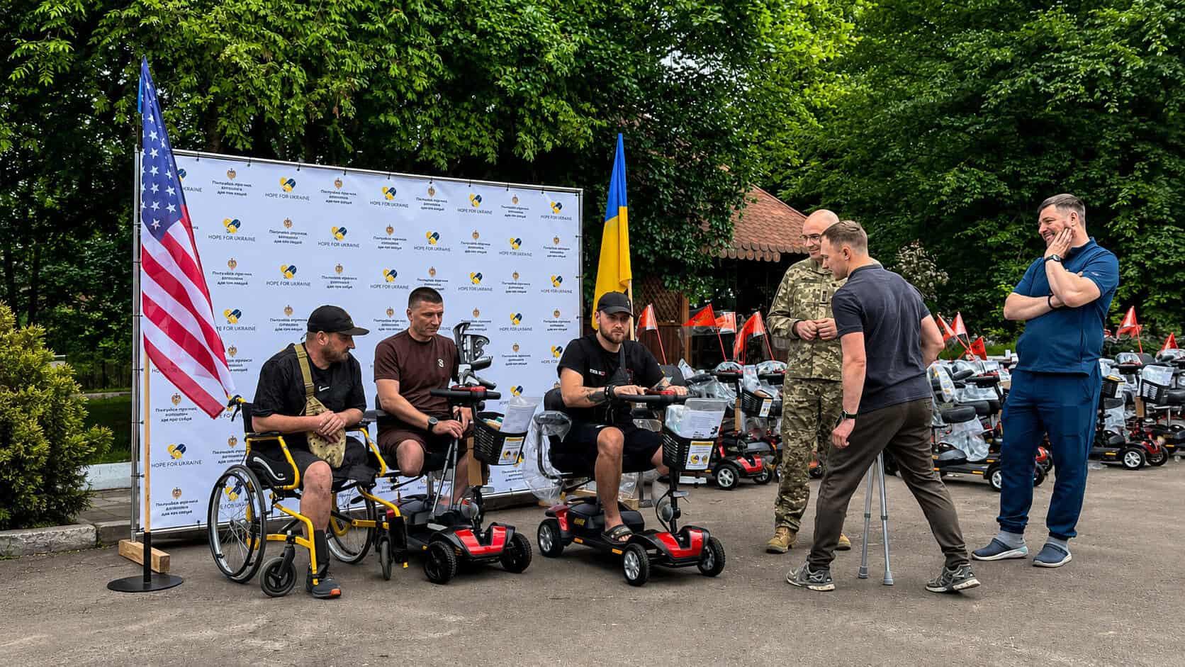 Hope For Ukraine delivering support to Ukrainian frontline defenders